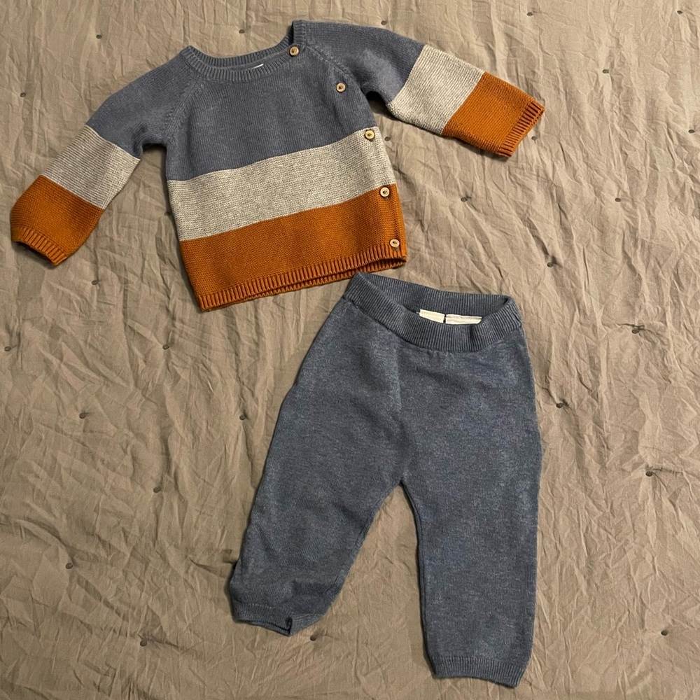 H&M Baby Colorblock Sweater Set - NWOT